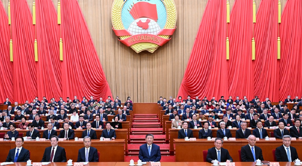 3月4日下午，中国人民政治协商会议第十四届全国委员会第三次会议在北京人民大会堂开幕