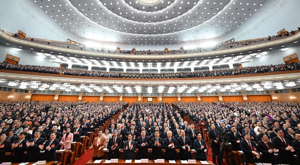 3月5日，十四届全国人大三次会议开幕会在北京人民大会堂举行