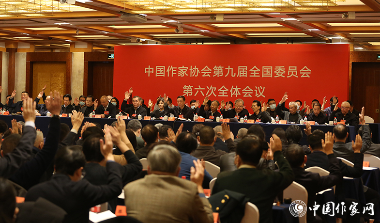 12月12日，中国作家协会第九届全国委员会第六次全体会议在京举行，与会者表决通过决议