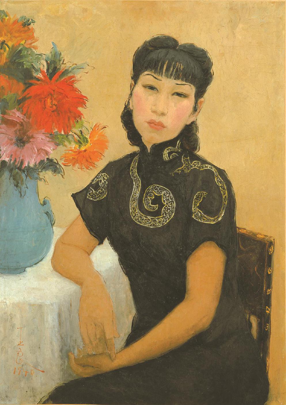 潘玉良《自画像》，1939年，油画